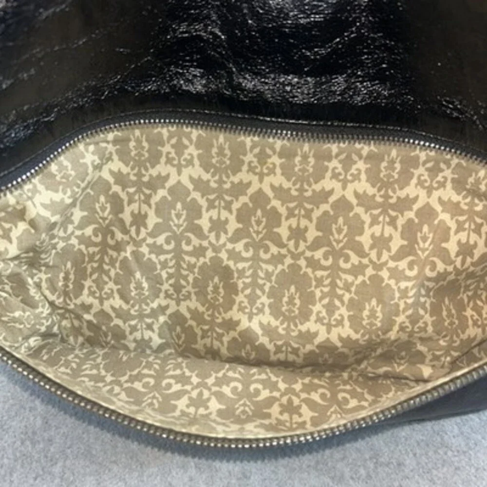 HOBO Leather Slouch Shoulder Bag Black